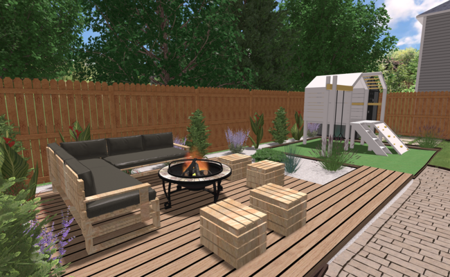 Beautiful backyard design